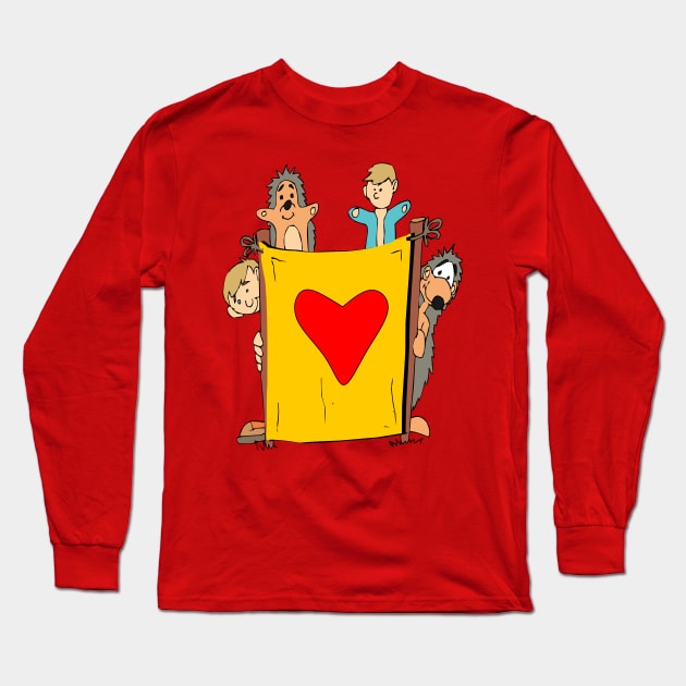 Puppet theater Long Sleeve T-Shirt by drawn freehand